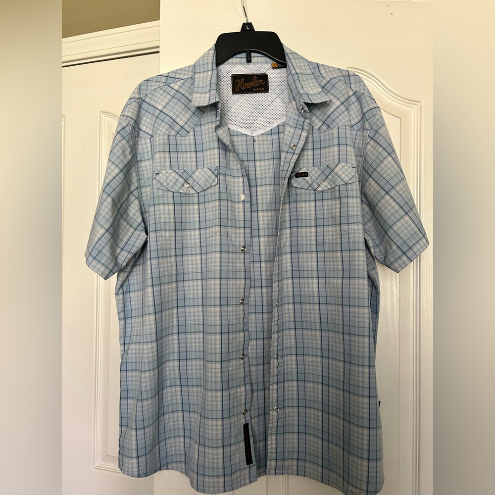 Howler Brothers Blue Casual Button Down Shirt